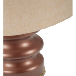 Atmosphera Lampe Élégante Doré Pied Ondulé Design Sophistiqué