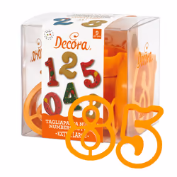 Decora 255098, Jaune, Plastique, 75 mm, 50 mm, 22 mm, 9 pièce(s)