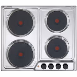 De’Longhi FFI 46 ER, Acier inoxydable, Intégré, 60 cm, Plaque scellée, Acier inoxydable, 4 zone(s)