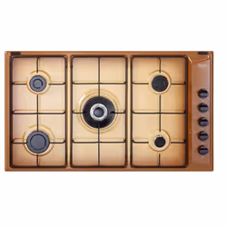 De’Longhi YTF 59 DD, Cuivre, Intégré, 90 cm, Gaz, Émaillé, 5 zone(s)