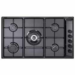 De’Longhi FLN 59 DD, Noir, Intégré, 86 cm, Gaz, Émaillé, 5 zone(s)
