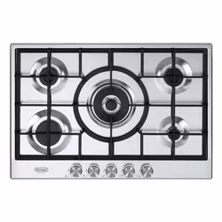 De’Longhi NSL 575 X, Acier inoxydable, Intégré, 75 cm, Gaz, Acier inoxydable, 5 zone(s)
