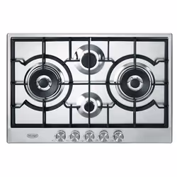 De’Longhi NSL 475 X, Acier inoxydable, Intégré, 75 cm, Gaz, Acier inoxydable, 4 zone(s)