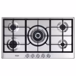 De’Longhi NSL 590 X, Acier inoxydable, Intégré, 90 cm, Gaz, Acier inoxydable, 5 zone(s)