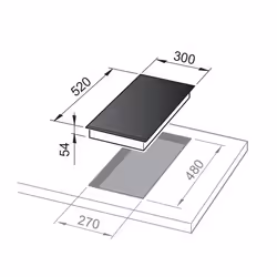 De’Longhi PIN 32 plaque Noir Intégré 30 cm Plaque avec zone à induction 2 zone(s)