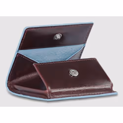 Piquadro PU2634B2/BLU2 portefeuille, étui pour cartes, support de documents de voyage Bourse de monnaie Marine Cuir, Polyester - Vue supplémentaire 3