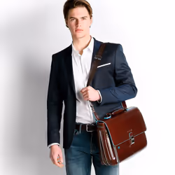 Piquadro CA3111B2/MO BORSA 15" Sac Messenger Bordeaux - Vue supplémentaire 4