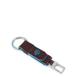 Piquadro PC3751B2/MO porte-clés et boîte Trousseau de clés Bleu, Marron, Métallique