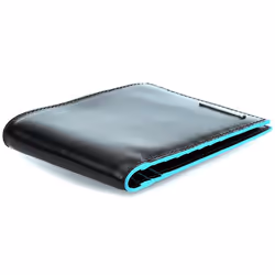 Piquadro PU1241B2R/N portefeuille, étui pour cartes, support de documents de voyage Noir Cuir véritable