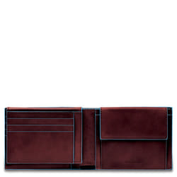 Piquadro PU1392B2R/MO portefeuille, étui pour cartes, support de documents de voyage Bleu, Marron Polyester