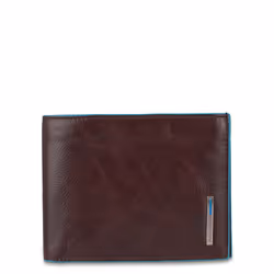 Piquadro PU1392B2R/MO portefeuille, étui pour cartes, support de documents de voyage Bleu, Marron Polyester