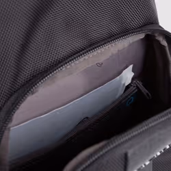 Piquadro CA4536BR2 Tissu, Cuir Noir Homme Sac à bandoulière