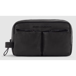 Piquadro BY5742AP Trousse de toilette Cuir Noir