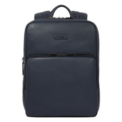 PIQUADRO Sac à dos bleu foncé en cuir pour homme - Modus Special Expandable Computer Backpack Night Blue 257756