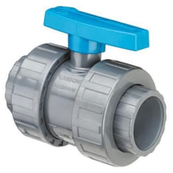 Vanne à Boisseau Sphérique à Coller Plasson - Diamètre 50mm - PVC double union - PN 16 Bars