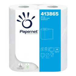Papernet 413865 serviette en papier 48 feuilles Cellulose Blanc 11,42 m