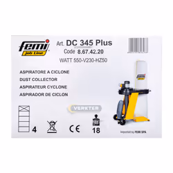 Unité d'extraction de copeaux et de poussière Femi job Line DC 345 Plus; 550 W - Vue supplémentaire 9