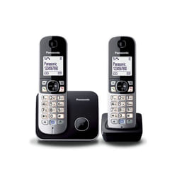 Panasonic KX-TG6812 téléphone Téléphone DECT Identification de l'appelant Noir