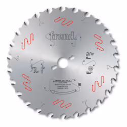 Lame de scie circulaire FREUD pour menuiseries et chantier - Bois massifs, tendre et durs - LU1B - Dispose d'un système anti- ...