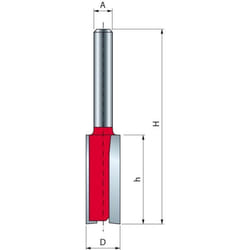 Mèche droite à deux tranchants FREUD - Ø10 H318/69 Q6 Z2 - F03FR00333 -MM-11006P