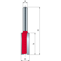 Freud - Mèche droite à deux tranchants Ø25 H19/56 Q6 Z2 - F03FR01500 -04-15906P