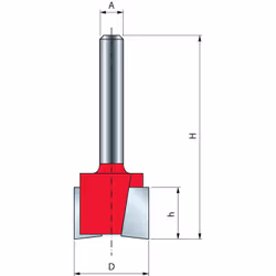 Fraise à mortaiser FREUD pour composites, contreplaqués, bois durs et tendres - 16 - Pour le fraisage de tous composites, con ...