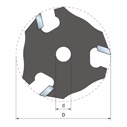 Couteaux à rainurer FREUD Z3 - 56 - Pour la coupe de tous composites, contreplaqué, bois dur et tendre. Utilisation avec des  ...