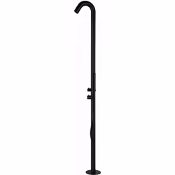 Garden Shower Black Sined Alghero En Acier Noir Mat Douche Avec Mitigeur Et Douchette à Main Corps De La Douche Et Accessoire ...