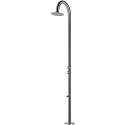 Palau Douche Sined Pour Intérieur Et Extérieur Avec Pomme De Douche De 25 Cm De Diamètre Structure Et Accessoires En Acier In ...