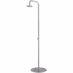 Sined Simius Douche En Acier Inoxydable Pour Jardin Et Piscine Avec Eau Froide Uniquement Structure Et Accessoires En Acier I ...