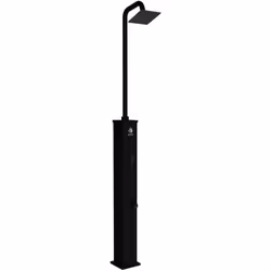 Dino Solar Shower Black Douche D'extérieur Chauffée Par Le Soleil En Aluminium. Réservoir De 26 Litres Pommeau De Douche Carr ...