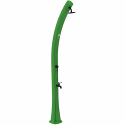 Douche Solaire Verte Avec Structure Courbe En Polyéthylène Haute Densité, Modèle Unique. Pour Jardin Et Piscine Hauteur 226 C ...