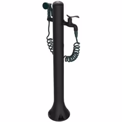 Fontaine De Jardin Acqua Pro Black De Sined. Raccordement Latéral Pour L'arrosage De Tout Espace Extérieur. Fabriqué En Polyé ...