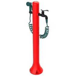 Sined - Fontaine De Jardin Rouge Cm 27x23x99 Fontana Acqua Pro Rossa