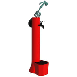 Sined - Fontaine De Jardin Rouge Cm 25x33x99 Fontana Tritone Pro Rossa