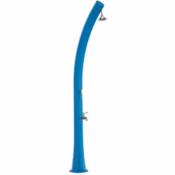 Douche Solaire Chauffante Bleue Modèle Rio. Structure Incurvée En Polyéthylène Haute Densité, Idéale Pour Le Jardin, La Pisci ...