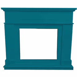 Cadre En Bois Mdf, Encadrement De Cheminée Pienza Bleu Turquoise. Cadre Pour Insert Électrique Vulcano. Cadre En Bois Facile  ...