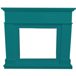 MPC - Cadre De Cheminée Pienza Bleu Turquoise Cm 94,9x110x24,9 Sined Cornice Camino Pienza Turchese