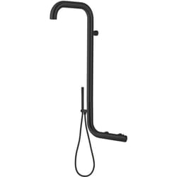 Douche Murale Noir Mat Cm 120x6x6 Sined Doccia Arborea Nera