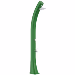 Douche Solaire Chauffante Modèle Rio Xxl. Structure Incurvée En Polyéthylène Haute Densité, Idéale Pour Le Jardin, La Piscine ...