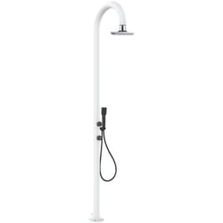 Lcd Shower White Aluminium With Hand Sho Cm 233x17x17 Sined Luna Alu d Bianca Lcd