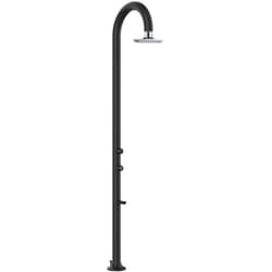 Douche Luna Nera Extérieure Aluminium Lcd Cm 233x17x17 Sined Luna Alu Nera Lcd