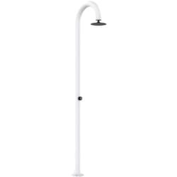 Douche Blanche En Aluminium Temporisée Cm 233x17x17 Sined Luna Timer Bianca
