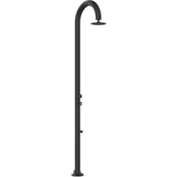 Douche Noire Temporisée Avec Lavepieds Cm 233x17x17 Sined Luna Timer p Nera