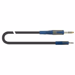 QUIK-LOK RKSA/139-5, 3,5mm, Mâle, 6,35 mm, Mâle, 5 m, Noir, Bleu, Gris