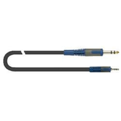 QUIK-LOK RKSA/139-5 câble audio 5 m 3,5mm 6,35 mm Noir, Bleu, Gris