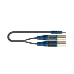 QUIK-LOK RKSA/192-5 câble audio 5 m 3,5mm 2 x XLR (3-pin) Noir, Bleu, Gris