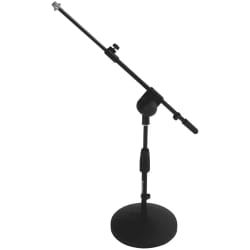 A495BK Pied de micro court perchette télescopique Quik Lok