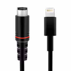 IK Multimedia IP-CABLE-8PCHR-IN, 0,6 m, Lightning, Mâle, Mâle, Noir, Droit