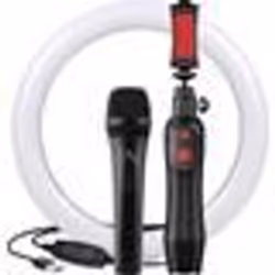 Trépied - IK Multimedia - MIC HD 2 GP - Support multifonction - Micro numérique - Anneau lumineux 10 pouces